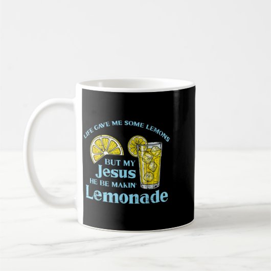 Life Gave Lemon Jesus Made Lemonade Christian Men Kaffeetasse (Links)