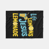 Life Gave Me Some Lemon But My Jesus He Be Makin' Fleecedecke (Vorderseite (Horizontal))