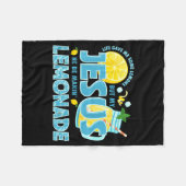 Life Gave Me Some Lemon But My Jesus He Be Makin' Fleecedecke (Vorderseite (Horizontal))