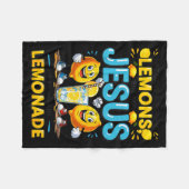 Life Gave Me Some Lemon But My Jesus He Be Makin' Fleecedecke (Vorderseite (Horizontal))
