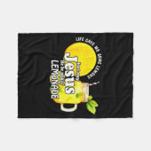 Life Gave Me Some Lemons But My Jesus He Be Makin Fleecedecke (Vorderseite (Horizontal))