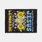Life Gave Me Some Lemons But My Jesus He Be Makin  Fleecedecke (Vorderseite (Horizontal))