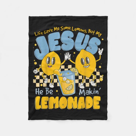 Life Gave Me Some Lemons But My Jesus He Be Makin  Fleecedecke (Vorderseite)