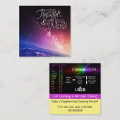 Life Gecoacht Visitenkarten Quadratische Visitenkarte (Vorne/Hinten)