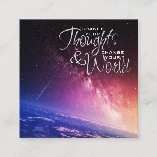 Life Gecoacht Visitenkarten Quadratische Visitenkarte (Vorderseite)