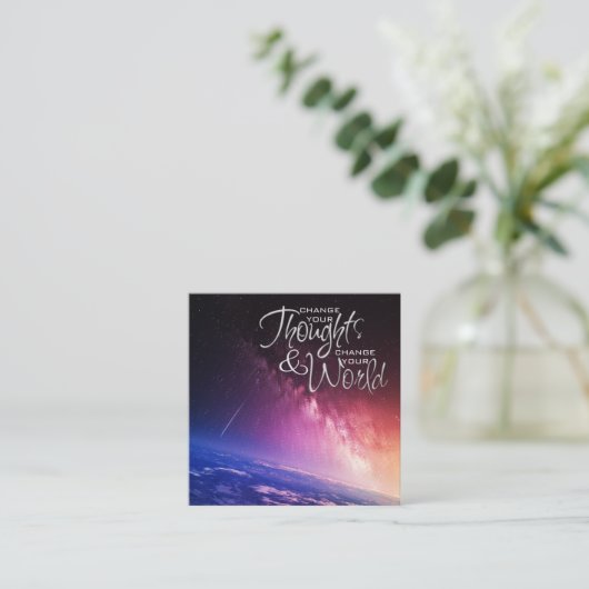 Life Gecoacht Visitenkarten Quadratische Visitenkarte (Stehend Vorderseite)