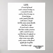 LIFE-Gedicht Poster (Vorne)