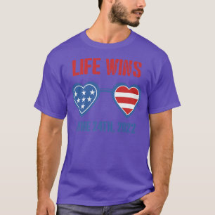 Life gewinnt 24. Juni 2022 American Flag Sonnenbri T-Shirt