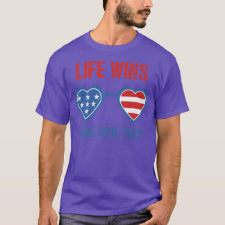Life gewinnt 24. Juni 2022 American Flag Sonnenbri T-Shirt