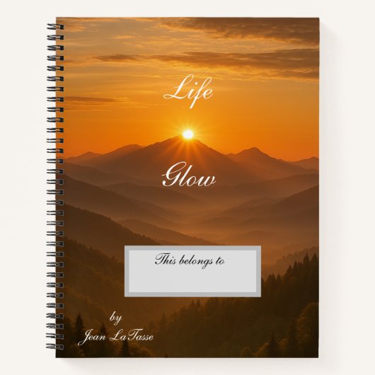 Life Glow Journal Notizblock (Vorderseite)