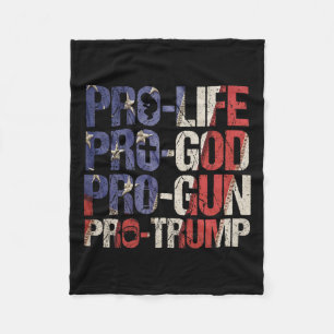 Life God Gun Trump Usa Wiederwahl Donald Trump 202 Fleecedecke
