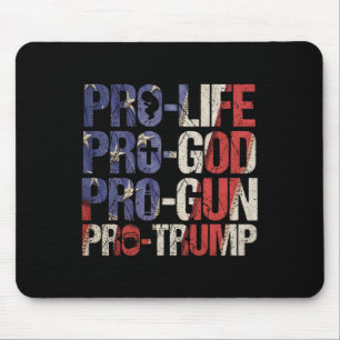 Life God Gun Trump Usa Wiederwahl Donald Trump 202 Mousepad