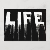 Life Graffiti-Tropfen Postkarte (Vorderseite)