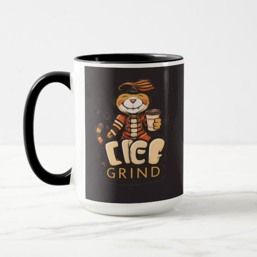 Life Grind Coffee Süßer Tiger - Kaffeetasse (Links)