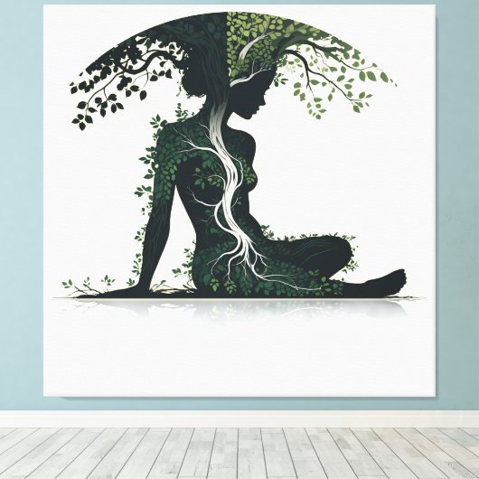 Life & Growth Leinwanddruck (Insitu (Holzboden))