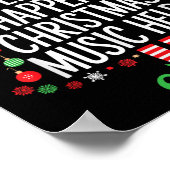 Life Happens Christmas Music Helps Matching Family Poster (Ecke)