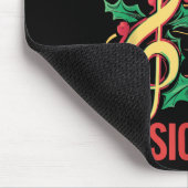 Life Happens Christmas Music Helps  Mousepad (Ecke)