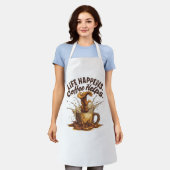 Life Happens Coffee HeAll-Over Print Apron, Medium Schürze (Getragen)