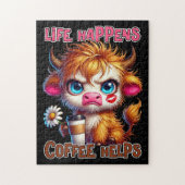 Life Happens Coffee Helps Puzzle (Vertikal)