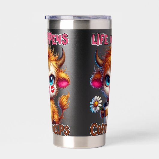 Life Happens Coffee Helps Thermobecher (Rechts)