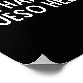 Life Happens Queso Helps Shirt Funny Queso Lover H Poster (Ecke)