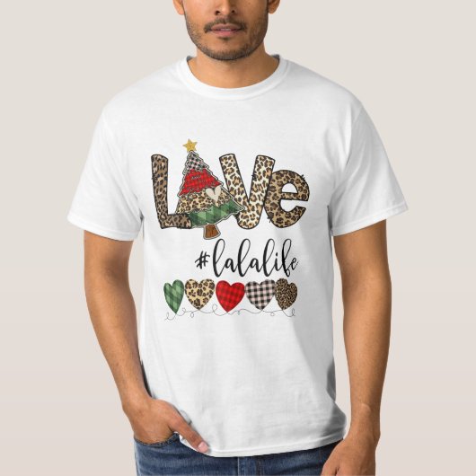 Life Heart Christmas Tree T-Shirt (Vorderseite)