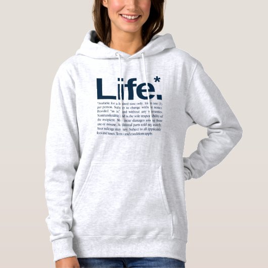 Life* Hoodie (Vorderseite)