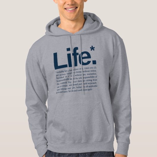 Life* Hoodie (Vorderseite)