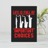 Life Important Choices Marching Band Musical Gift Einladung (Stehend Vorderseite)