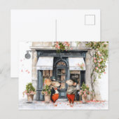 Life in Mice Town - Coffee Talks Postkarte (Vorne/Hinten)