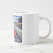 Life in Motion – Indy Car Racing Oil Painting Jumbo-Tasse (Rechts)