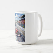 Life in Motion – Indy Car Racing Oil Painting Kaffeetasse (VorderseiteRechts)