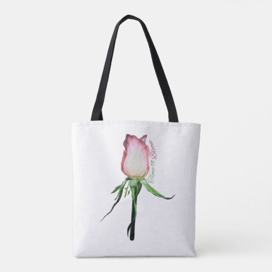 Life in Rosy Hues Rosebud Tote Bag Tasche (Rückseite)