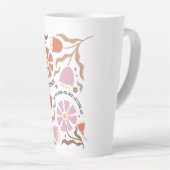 Life Is A Balance Of Holding Boho Wildflower Quote Milchtasse (Rechte Ecke)