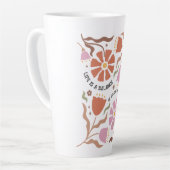 Life Is A Balance Of Holding Boho Wildflower Quote Milchtasse (Linke Ecke)