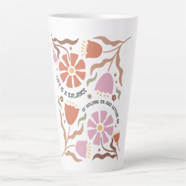 Life Is A Balance Of Holding Boho Wildflower Quote Milchtasse