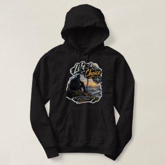 Life Is A Choice Bergabenteuer Sonnenuntergang Kap Hoodie