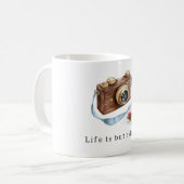 Life is A Dream Camera Photo Kaffeetasse (Vorderseite Links)