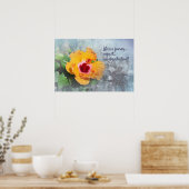 life is a journey with hibiscus poster (Küche)