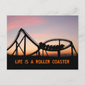 Life Is A Roller Coaster  Postkarte (Vorderseite)