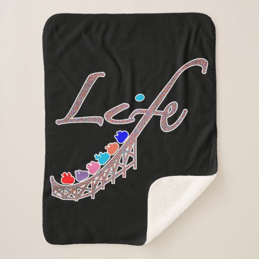 Life is a Roller Coaster Sherpadecke (Vorderseite)