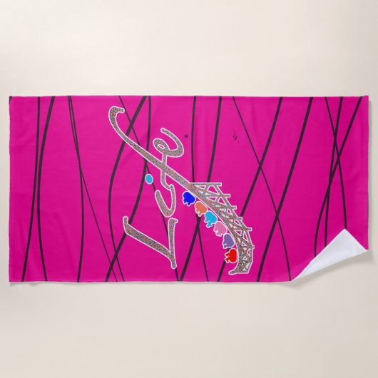 Life is a Roller Coaster Strandtuch (Vorderseite)