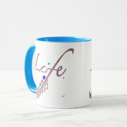 Life is a Roller Coaster Tasse (Vorderseite Links)