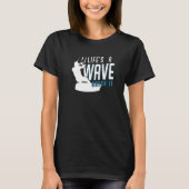 Life is a wave catch it Kitesurfing for Kitesurfe T-Shirt (Vorderseite)