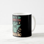 Life Is All About Music Coffee Mug Kaffeetasse (VorderseiteRechts)
