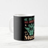 Life Is All About Music Coffee Mug Kaffeetasse (Vorderseite Links)