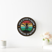 Life is an adventure runde wanduhr (Zuhause)