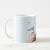 Life is Beautiful Sea Bird Ocean Wave Dragonfly Kaffeetasse (Links)