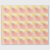 Life is better at beach yellow orange boho rustic  geschenkpapier (Flach)