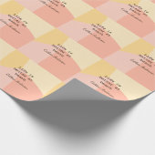 Life is better at beach yellow orange boho rustic geschenkpapier (Ecke)